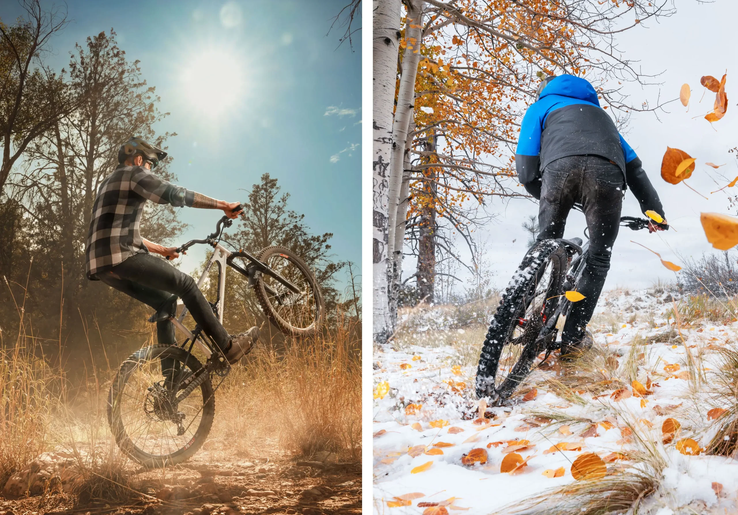 Zdjęcie przedstawiające rowerzystę, wykonane z lampą akumulatorową Profoto Pro B3